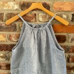 Anthropologie Maeve Linen Sparkle Chambray Shirt Tank Top, S Photo 3