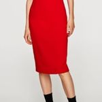 ZARA  Red Dress-One Shoulder Ruffle Pencil Photo 0