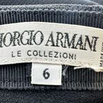 Giorgio Armani  Le Collezioni Trouser Pants Pleated Straight Pocket Black 6 28x28 Photo 3