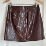 J.Crew Collection Mini Skirt In Croc Embellished Faux Leather, Size 0 Photo 6