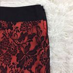 The Limited  Orange Black Lace Skirt 2 Photo 3