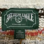 American Eagle  Multicolor Fair Isle Southwest Button Crop Cardigan Sweater XXS Photo 2