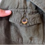 Banana Republic  Dark Green Linen Sleeveless Dress Photo 2