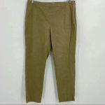 Carmen Marc Valvo Gold Shimmer Champagne Pants Size 12 Photo 5