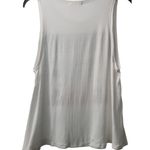 Ginger G Graphic Tank Top Good Times Palm Trees Sleeveless White Size S Photo 1