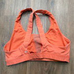 Lululemon  Cross Back Sports Bra Coral Orange Size 12 Workout Athletic Gym Photo 0
