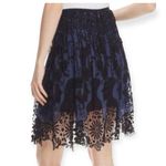 Elie Tahari new š¤ Nicolette Eyelet Lace Fringe A Line Knee Skirt š¤ Off White š¤ 6 Photo 1