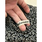 Reformation  Maxi Dress Size 12 Black White Floral Long Sleeve High Neck Cute Photo 3