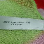 Talbots Linen Scarf Fabric Material Sewing Crafts Spring Summer Costal Rainbow Photo 7