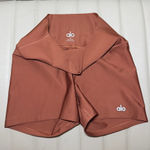 Alo Yoga Airlift Shorts Rare Women's Copper/Rust/Shine Stretchy bottoms XS Photo 0