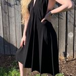 Norma Kamali  Black Halter Dress Large Photo 1