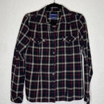 Pendleton  |‎ Black Plaid Button Up Top Medium Photo 0