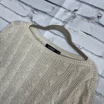 Lauren Ralph Lauren Black Label Cable Knit Cream Sweater Preppy Fall M Vintage Size M Photo 6