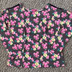 Betsey Johnson  Pink Floral Polka Dot Top Photo 0