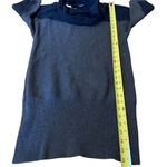 Nautica  Sweater Dress Two Tone Navy Grey Cowl Neck Womens Medium NWT Photo 5