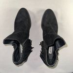 Not Rated  - Black Faux Suede Fringe Booties Womens Size 11 Western Concert Sexy Photo 4