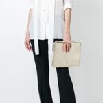 Golden Goose New NWT Womens Italy XS Designer Silk Blouse Top Gray Purple Bow Photo 3