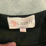 L'ATISTE Women’s Long Sleeve Black Blouse Photo 6