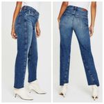 AG Adriano Goldschmied 💕AG JEANS💕 Twisted Alexxis Jeans High Rise Raw Hem ~ Mentor Dark Wash 32 NWT Photo 3