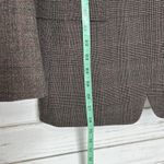 Loft Double Breasted Glen Plaid Brown Blazer Jacket Size 10 Photo 7