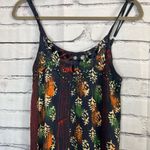 Just Cruising Multicolor Hawaiian Print Midi Tank Dress Spaghetti Strap Freesize Black Size undefined Photo 4