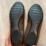 VANELI Brown, Black and Gold Shiny Flat Shoes Size 8W Photo 7