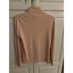 Chico's Size 1 Pink Silk Blend Turtleneck Long Sleeve Sweater Top Women Photo 3