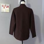 Hedy Knits vintage brown knit open blazer jacket Size L Photo 5
