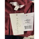 Stitch Fix Brea Canyon  Womens Size Large Keyhole Turtleneck Blouse Claret Red NWT Photo 4