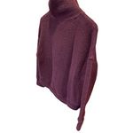 Sweaty Betty Women Small Cropped Pullover Knit Burgundy Textured Sweater Top Photo 13