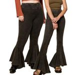 Earthbound Flower Child Black Flare Pants, Sz S Photo 0