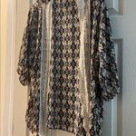Xhilaration Cream Bohemian black and pink Aztec cardigan Size Small Photo 0