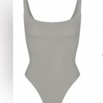 SKIMS NWT Fits Everybody Square Neck Bodysuit Size L Large Gunmetal (Gray) Photo 1