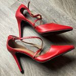 Christian Siriano Red Strappy Heels Size 9 Photo 7