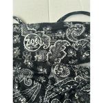 Zoe + Phoebe Women's Leggings Black & White Paisley Print L Size L Photo 2