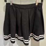 Hot Topic  black skirt with double white stripe EUC Photo 0