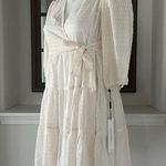 Calvin Klein NWT Side-Tie Belt Pinstripe Tiered Dress, Petite Size 6 Retail $134 Photo 4