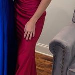 Lulus Red long silk burgundy/red formal dress Photo 1