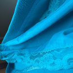 Trina Turk  Womens Party Dress Size 2 Blue Amado Cold Shoulder Summer Daytime Photo 8