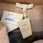 Maje NWT  Argyle Jilina Wool Blend Mini Skirt in Camel Size 38/Small Photo 4