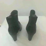Adrienne Vittadini  Black Leather Booties Size 8 Photo 3