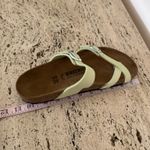 Birkenstock NWOB  MAYARI SANDALS Nubuck Leather - Faded Lime. EU 39. MSRP $139 Photo 18