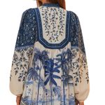 Farm Rio Palm Tree Beach Off-White Mini Dress NWT Photo 14