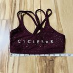 Beyond Yoga  Cyclebar Sports Bra Sz XS Burgundy Glitter Wireless Crossback No Cup Photo 1
