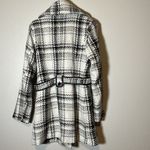 Iz Byer Pea coat black and white tweed Photo 2