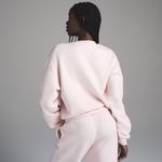 SKIMS Cotton Fleece Classic Crewneck in Barely Pink, Size X-Small Photo 3