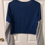 Romwe  Blue Halloween Pumpkin Long Sleeve Tee Photo 1