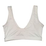 Outdoor Voices white scoop cutout bra women’s size medium Photo 1