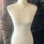 Vintage prong set triangle clear cubic zirconia pendant on chain necklace Gold Photo 10