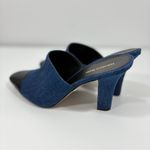 Veronica Beard $385 NIB Carlotta Denim Mixed-Media Heels shoes 10.5 M Photo 6